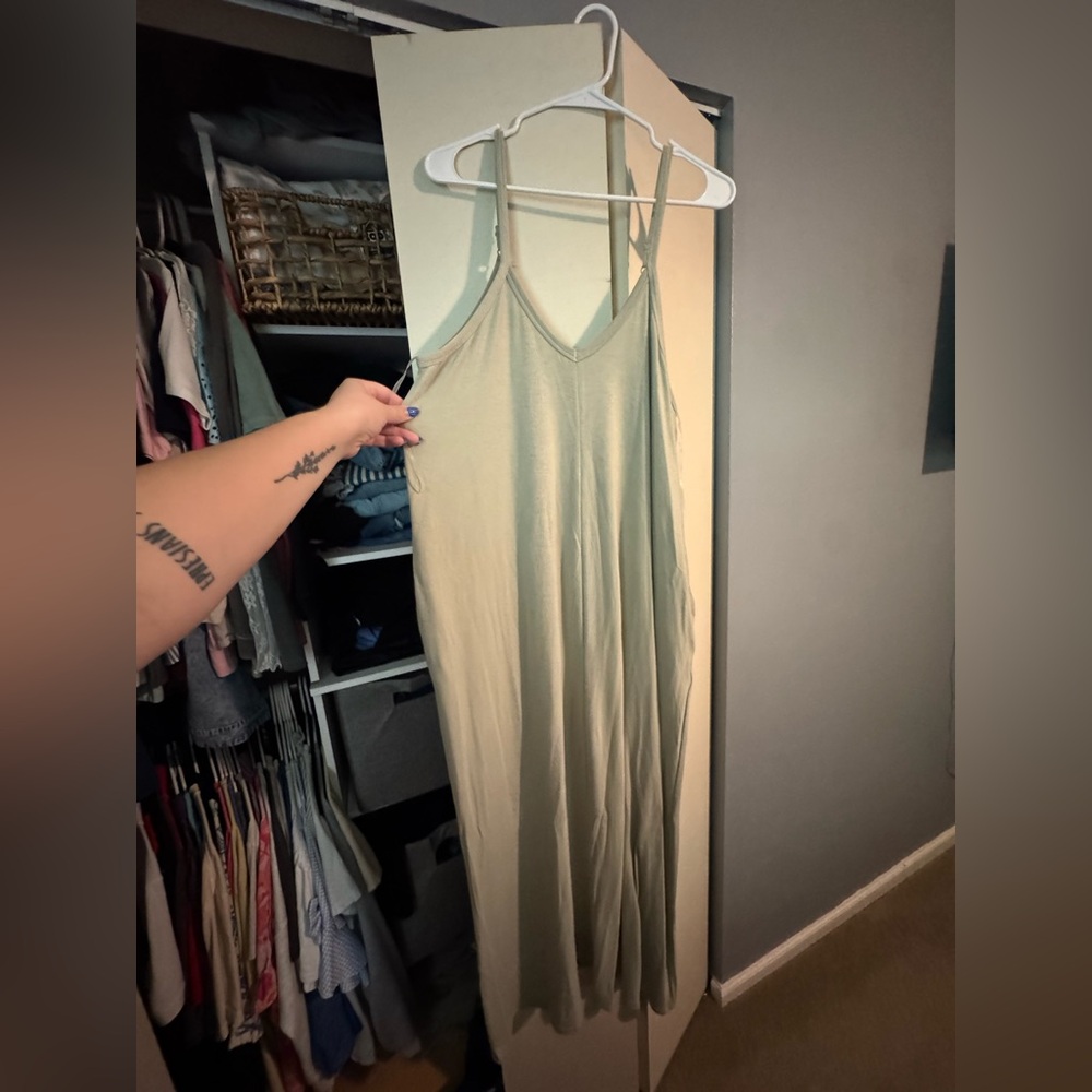 Elegant Beige Maxi Dress